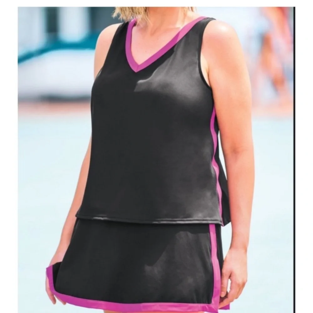Nwt 2pc Skirtini skirt Tankini Set
Plus Size 22 Swimsuits For All Woman within